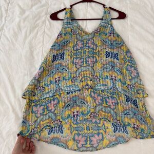 Belle Sky Multicolor Paisley Blouse